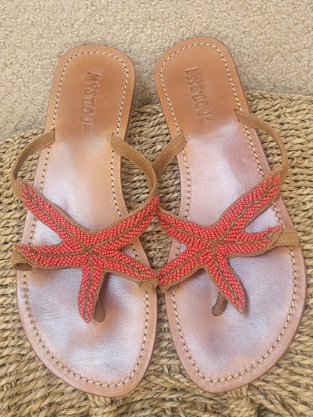 Mystique beaded-detail starfish-design